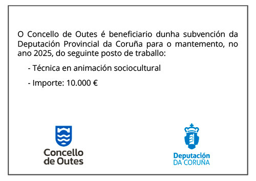 Cartela subvención Deputación